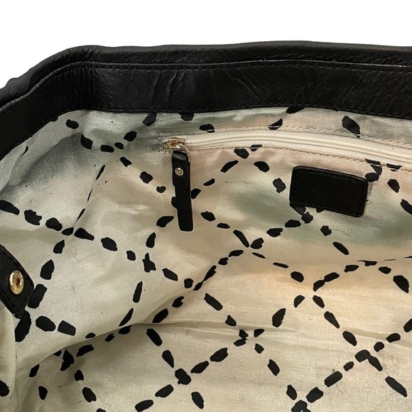 Kate Spade Black Pebbled Leather Bexley Anisha Bag Turn Lock - Picture 10 of 15